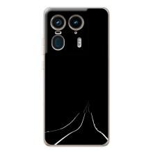Чехол с картинками на черном фоне для Motorola Edge 50 Ultra – Дорога