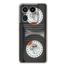 Чохол з Прикольним Принтом на Motorola Edge 50 Ultra (Касета магнітофону)