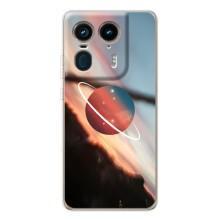 Чохол (ТПУ) з планетами на Motorola Edge 50 Ultra – Сатурн