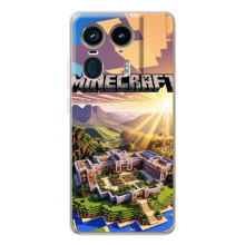 Чохол з картинками Майнкрафт для Мото Ейдж 50 Ультра (Minecraft)