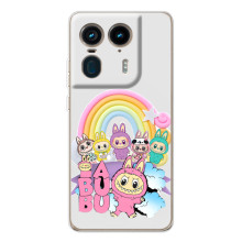 Чохол з Лабубу на Motorola Edge 50 Ultra (Фон Лабубу)