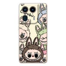 Чохол з Лабубу на Motorola Edge 50 Ultra (Колаж Лабубу)