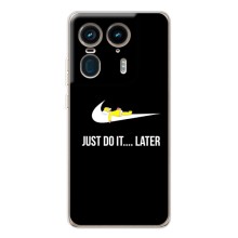 Чехол с логотипом Найк на Motorola Edge 50 Ultra (Nike just do it)
