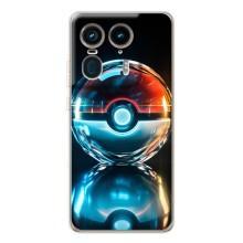 Чехол с Пикачу на Motorola Edge 50 Ultra – Мяч Пикачу