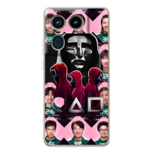 Чохол Гра в кальмара для Motorola Edge 50 Ultra – Персонажі гри кальмара