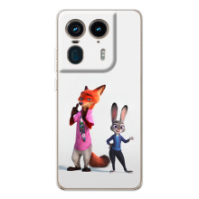 Силіконовий чохол з принтом Зоотрополіс для Motorola Edge 50 Ultra – Джуді і Нік