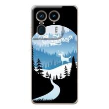 Силіконовий бампер на різдво для Motorola Edge 50 Ultra (Різдвяний Олень)