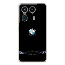 Силиконовый бампер с картинкой машины на Motorola Edge 50 Ultra – Черный BMW