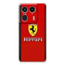 Силиконовый бампер с картинкой машины на Motorola Edge 50 Ultra – Ferrari Logo
