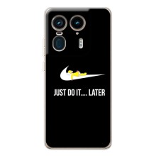 Силиконовый Чехол на Motorola Edge 50 Ultra с картинкой Nike (Later)