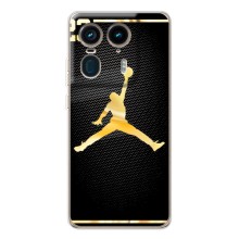 Силиконовый Чехол Nike Air Jordan на Мото Ейдж 50 Ультра (Джордан 23)