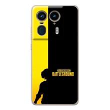 Чехол (TPU) с картинкой "Лого Пабг" на Мото Ейдж 50 Ультра – Battlegrounds
