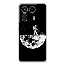 Силиконовый Чехол с принтом "Космонавты" на Motorola Edge 50 Ultra – Космонавт