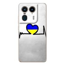 Силіконовий Чохол  на Motorola Edge 50 Ultra (Я-Україна) – Українська кардіограма
