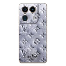 Текстурный Чехол Louis Vuitton для Мото Ейдж 50 Ультра (Белый ЛВ)