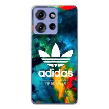 Чехлы Адидас для Motorola Edge 50 (AlphaPrint) (Яркий Адидас)