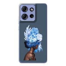 Чехлы (ART) Цветы на Motorola Edge 50 (VPrint) (Цветы на голове)