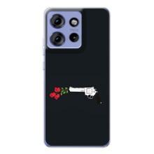Чехлы (ART) Цветы на Motorola Edge 50 (VPrint) (Неожиданные цветы)