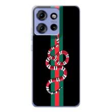 Чехлы Бренд GUCCI для Motorola Edge 50 – Змей Гуччи