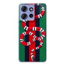 Чехлы ГУЧЧИ для Эдж 50 (AlphaPrint) (Gucci змия)
