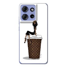 Чехлы Луи Витон для Motorola Edge 50 (AlphaPrint - LOUIS VUITTON) (кофе LOUIS VUITTON)