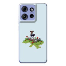 Чехлы с картинкой собаки Патрон для Motorola Edge 50 (AlphaPrint) (Сапер Пес)