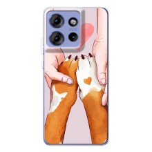 Чехлы с собаками для Motorola Edge 50 (VPrint) (Любовь к собакам)