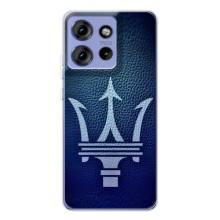 Чехлы с тематикой "Крутые машины" на Motorola Edge 50 – Лого Maserati