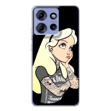 Чехол с печатью для Motorola Edge 50 - (Мода) (AlphaPrint) (Девочка в тату)