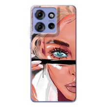 Чехол с печатью для Motorola Edge 50 - (Мода) (AlphaPrint) (Макияж)