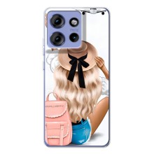 Чехол с печатью для Motorola Edge 50 - (Мода) (AlphaPrint) (Путешествие)