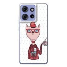 Чохол на тематику: Коти для Motorola Edge 50 – Кіт аристократ