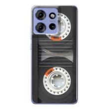 Чехол с Прикольным принтом на Motorola Edge 50 (Кассета магнитофона)