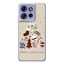 Чохол Санта Клаус для Motorola Edge 50 (Merry Christmas)