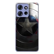 Чохол с Щітом Капітана Америки на Motorola Edge 50 – Ретро Щит Капітана