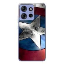 Чохол с Щітом Капітана Америки на Motorola Edge 50 – Щит Капітана Америки