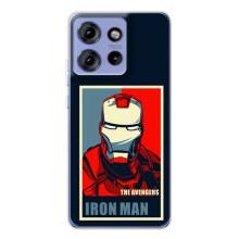 Чехол Супергерой Железный человек на Motorola Edge 50 – Art Iron man