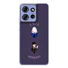 Чехлы Венсдей на Motorola Edge 50 Уэнсдей (AlphaPrint) (Уэнздей и подруга)
