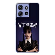 Чехлы Венсдей на Motorola Edge 50 Уэнсдей (AlphaPrint) (Wednesday)