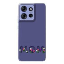 Чехлы для мамы на Motorola Edge 50 – Мама в цветах