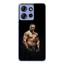 Чехол с картинкой Александр Усик для Motorola Edge 50 – Усик на черном