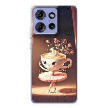 Чехол с мемом Тралалело тралала на Motorola Edge 50 (Балерина капучина)