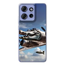 Чехол с мемом Тралалело тралала на Motorola Edge 50 (Бомбардиро крокодило)