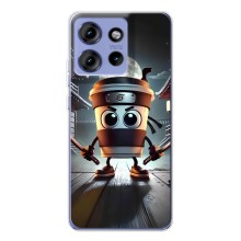 Чехол с мемом Тралалело тралала на Motorola Edge 50 (Капучино асасино)