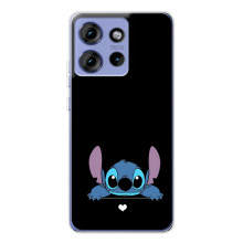 Чехол с принтом Стич на Motorola Edge 50 (Стич на черном)