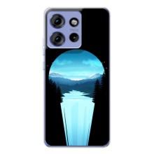 Літній Чохол на Motorola Edge 50 – Синій Водоспад