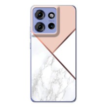 Мраморный чехол на Motorola Edge 50 (VPrint) (Тройной мрамор)