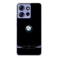 Силіконовий бампер з картинкою машини на Motorola Edge 50 – Чорний BMW
