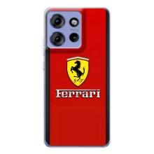 Силіконовий бампер з картинкою машини на Motorola Edge 50 – Ferrari Logo