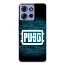 Чехол (TPU) с картинкой "Лого Пабг" на Едж 50 (Лого PUBG)